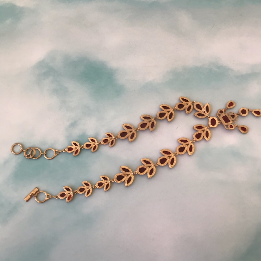 Amrita Singh Orange Stone Statement Necklace - image 7